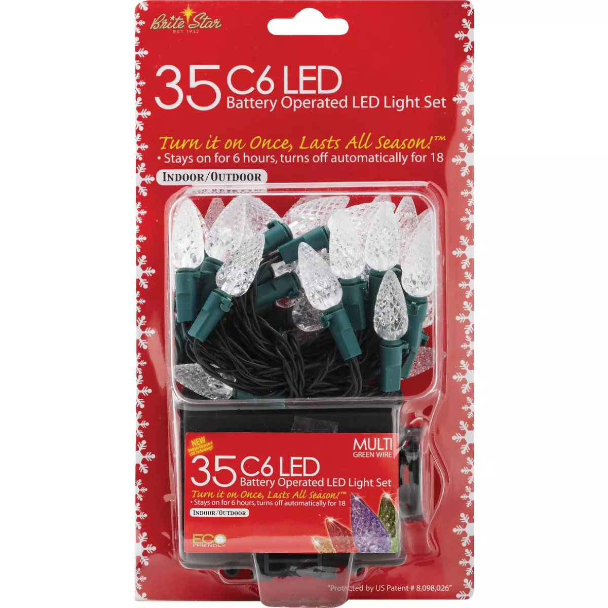 Danson Decor Multi 35-Bulb C6 LED Battery Operated Light Set - photo 2