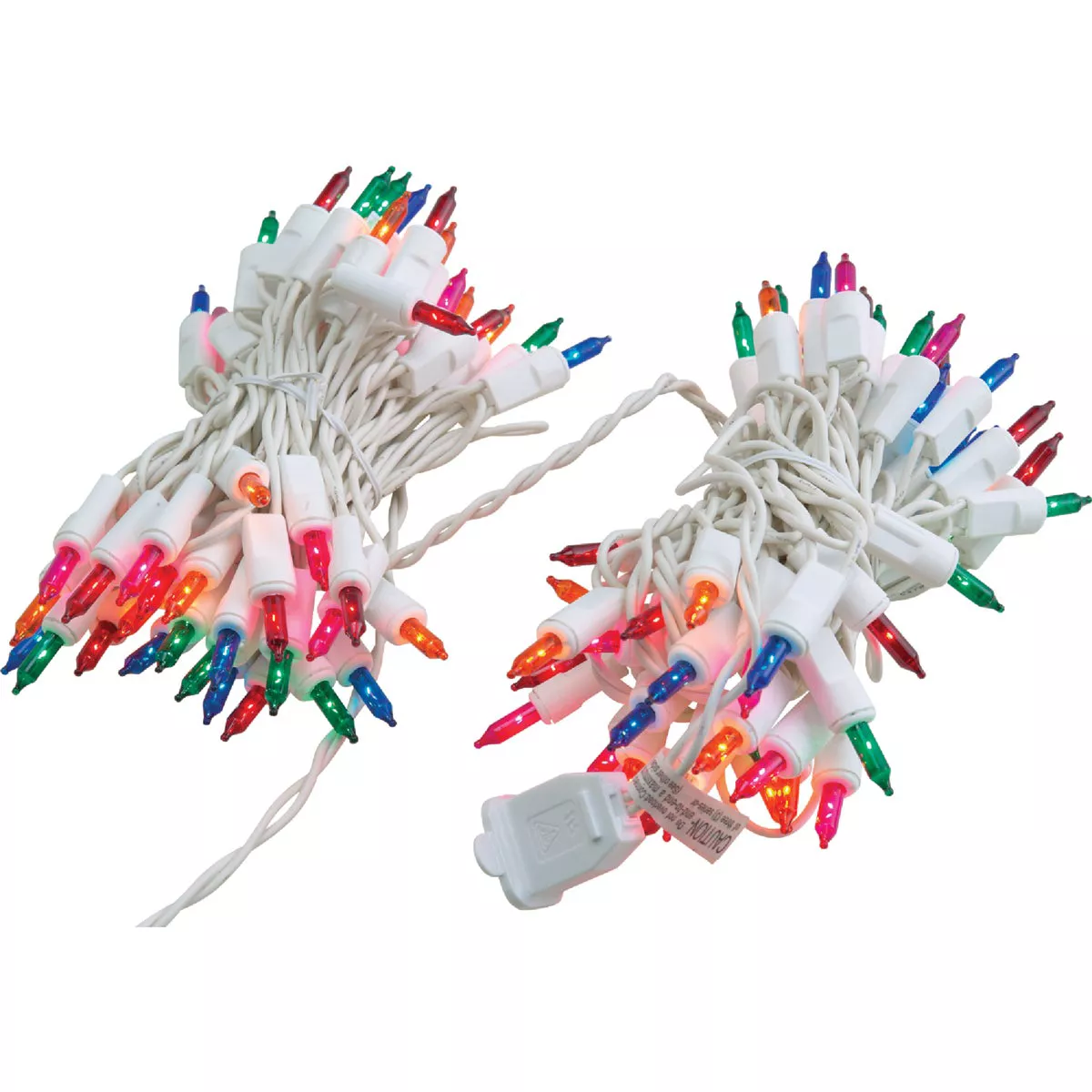 J Hofert Multi 100-Bulb Mini Incandescent Icicle Light Set with White Wire - photo 5