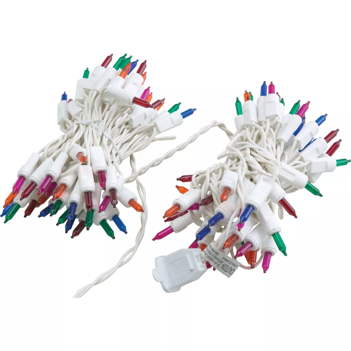 J Hofert Multi 100-Bulb Mini Incandescent Icicle Light Set with White Wire - photo 6