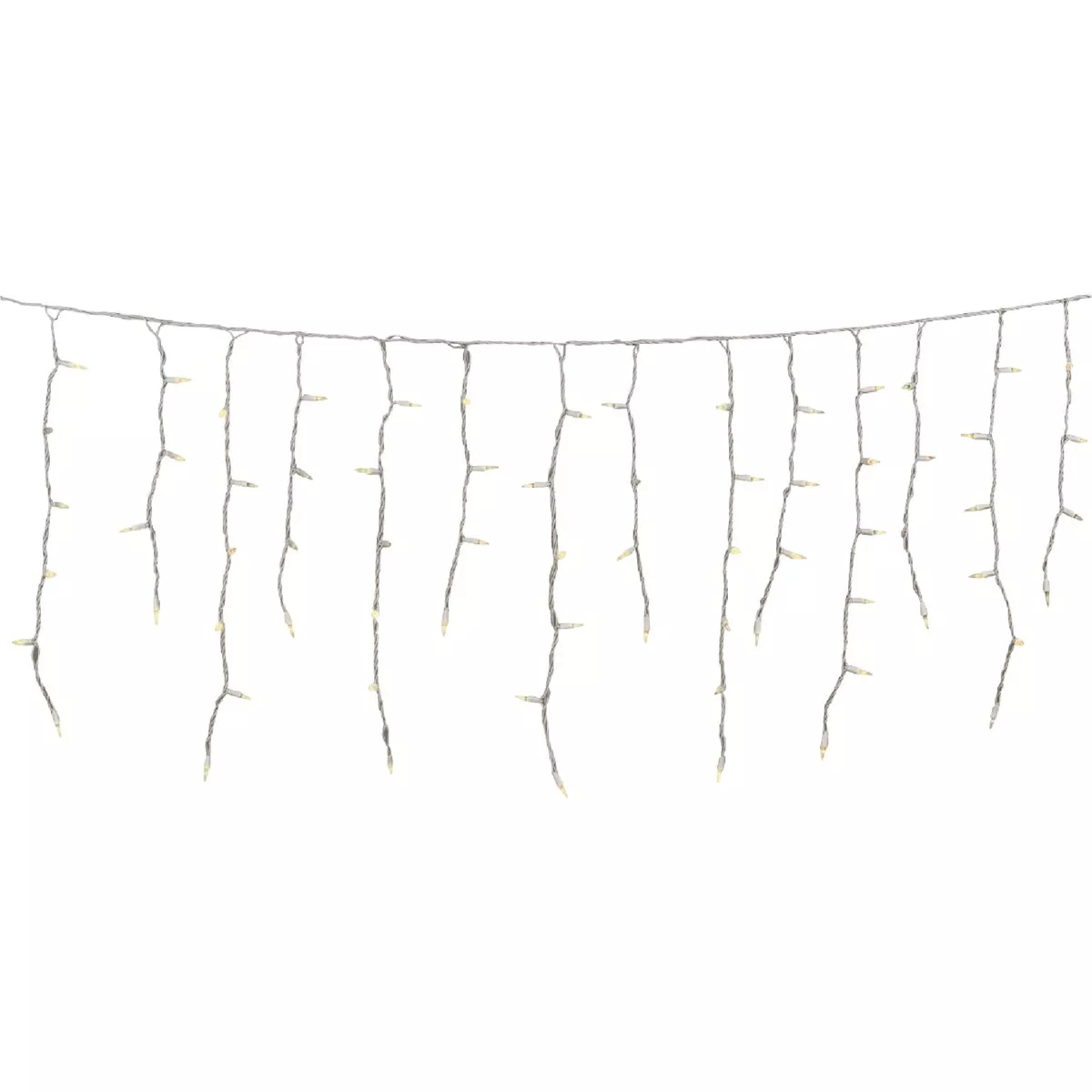 J Hofert Clear 150-Bulb Heavy-Duty Mini Incandescent Icicle Light Set with White Wire - photo 3