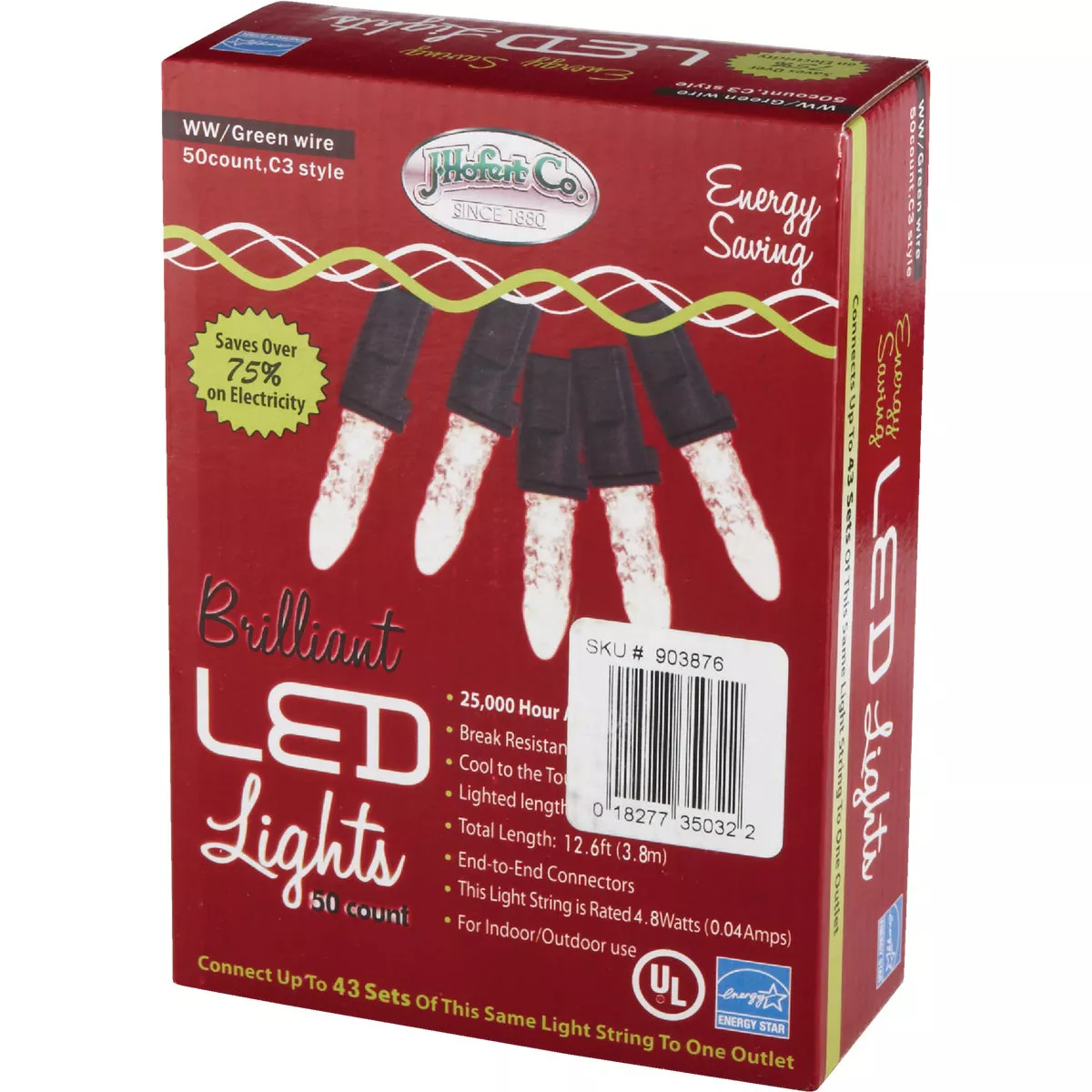 J Hofert Warm White 50-Bulb C3 LED Light Set - photo 3