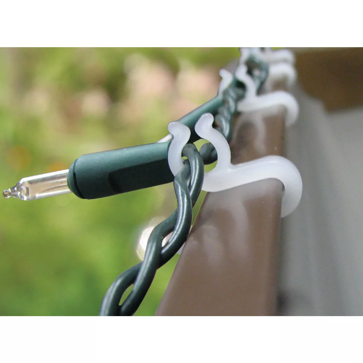 Adams White Gutter & Shingle Mighty Light Clips (100-Pack) - photo 2