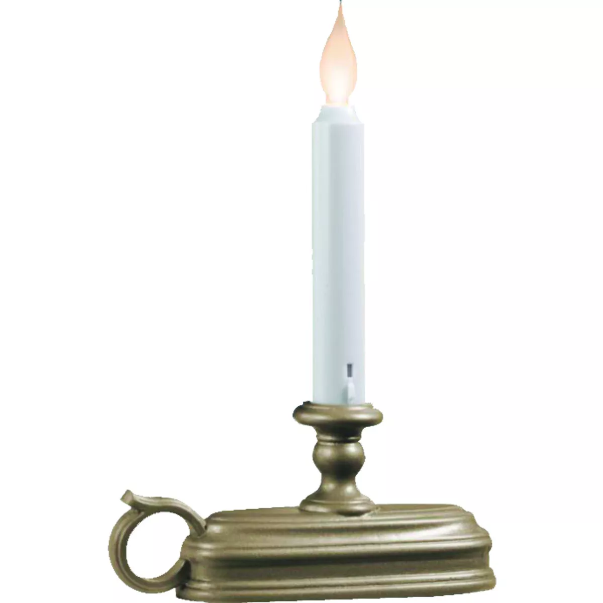 Xodus Deluxe 6 In. W. x 9 In. H. x 1.75 In. D. Pewter LED Battery Operated Candle - photo 2