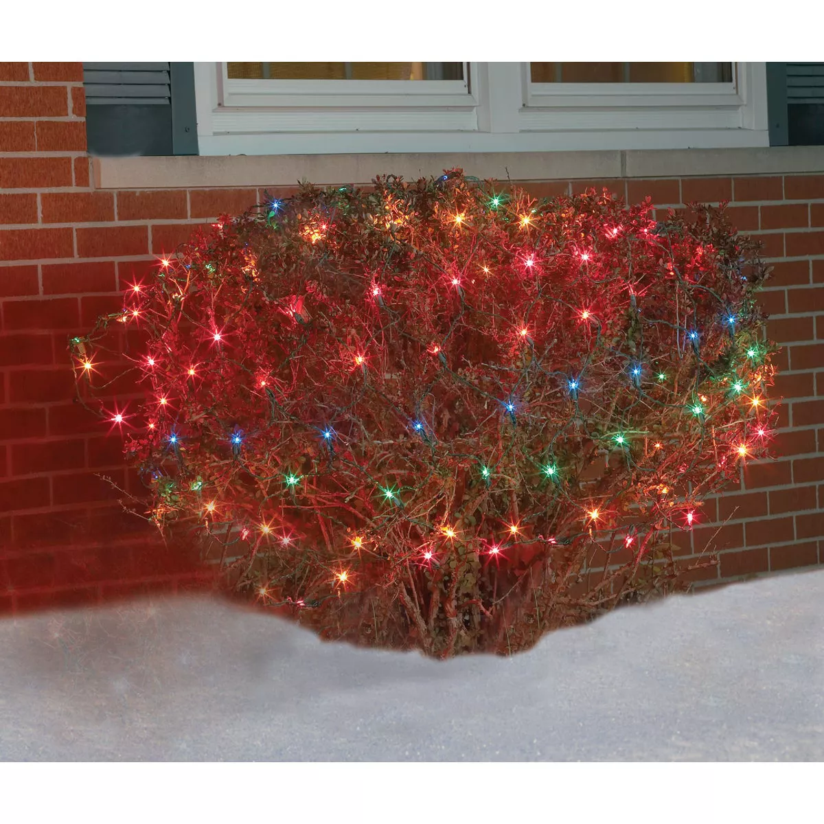 Home Impressions Red 150-Bulb Mini Incandescent 4 Ft. x 6 Ft. Heavy-Duty Net Light Set - photo 5