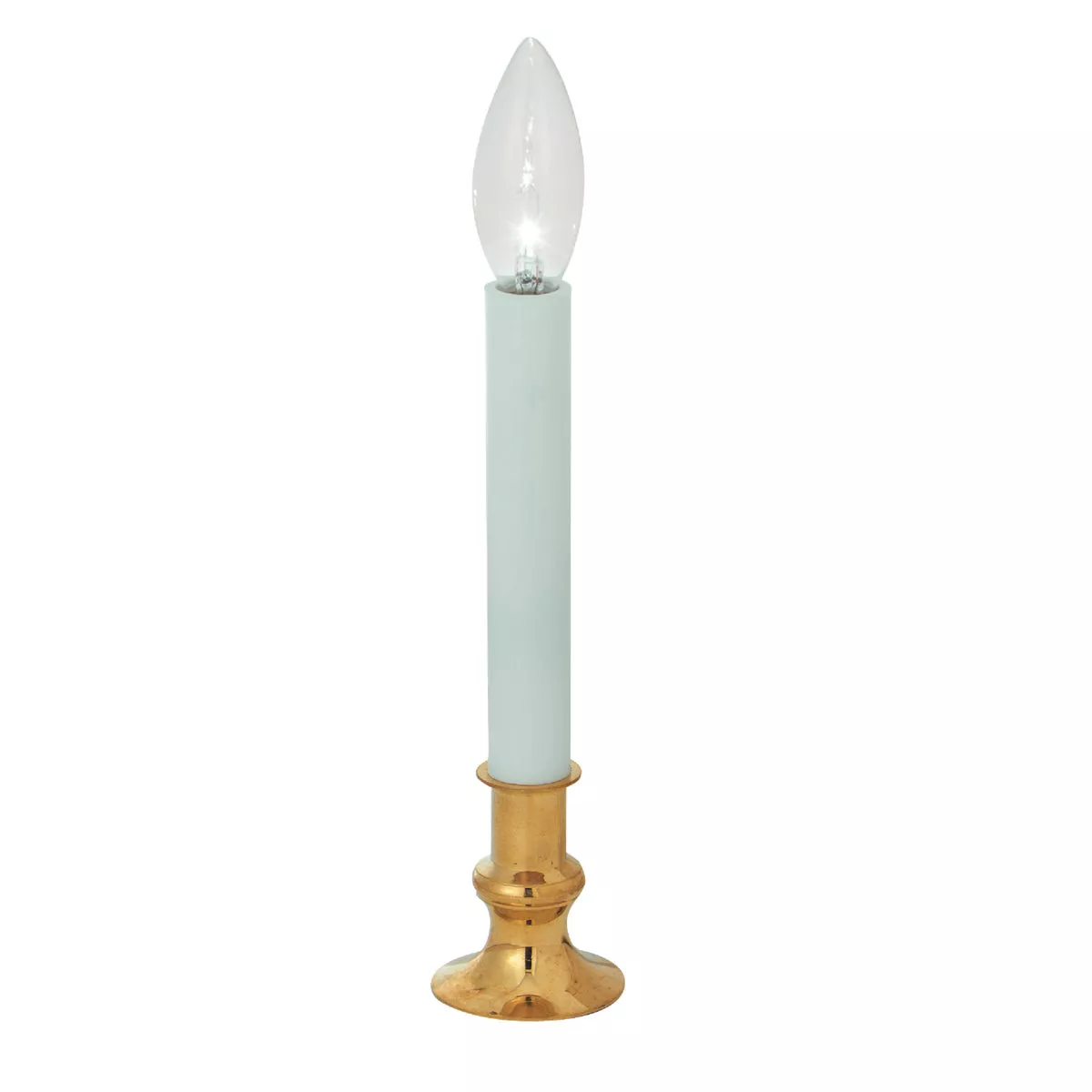 J Hofert Brass Incandescent Electric Candle with Sensor