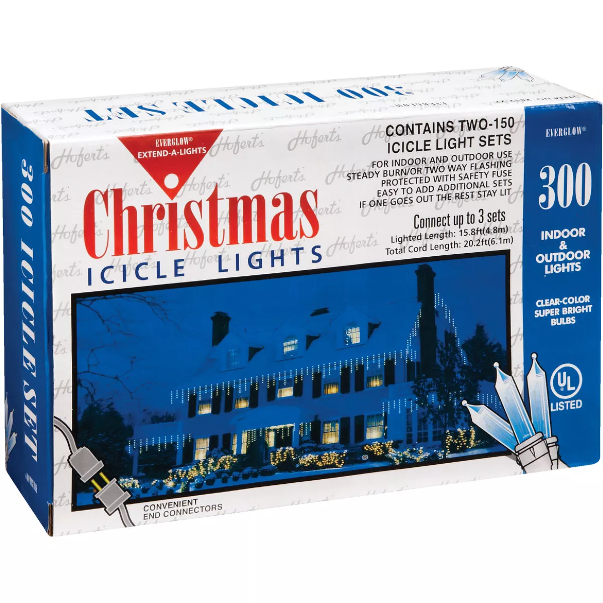 Home Impressions Clear 300-Bulb MiniIncandescent Icicle Light Set withWhite Wire - photo 5