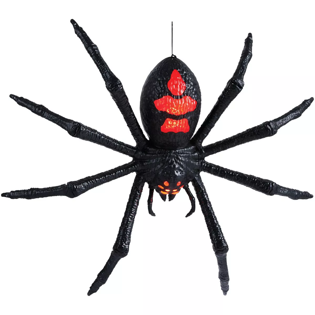 18 In. LED Creepy Light-Up Spider Halloween Decoration