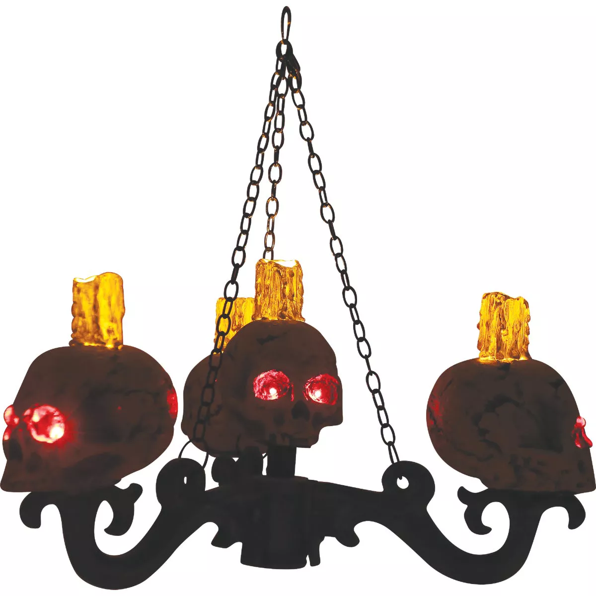 60 In. LED 3-In-1 Skull Candelabra Halloween Decoration - photo 4