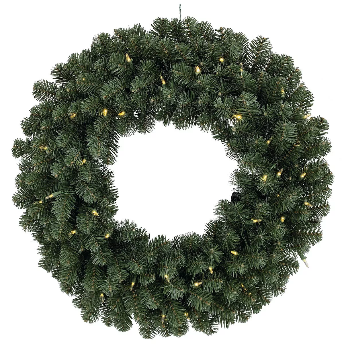 Gerson 24 In. 50-Bulb Color Changing LED Balsam Pine Prelit Wreath