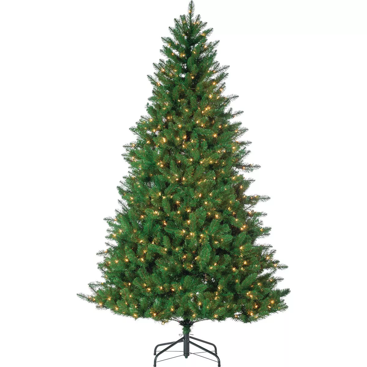 Gerson 7.5 Ft. Stone Pine 700-Bulb Clear LED Prelit Artificial Christmas Tree