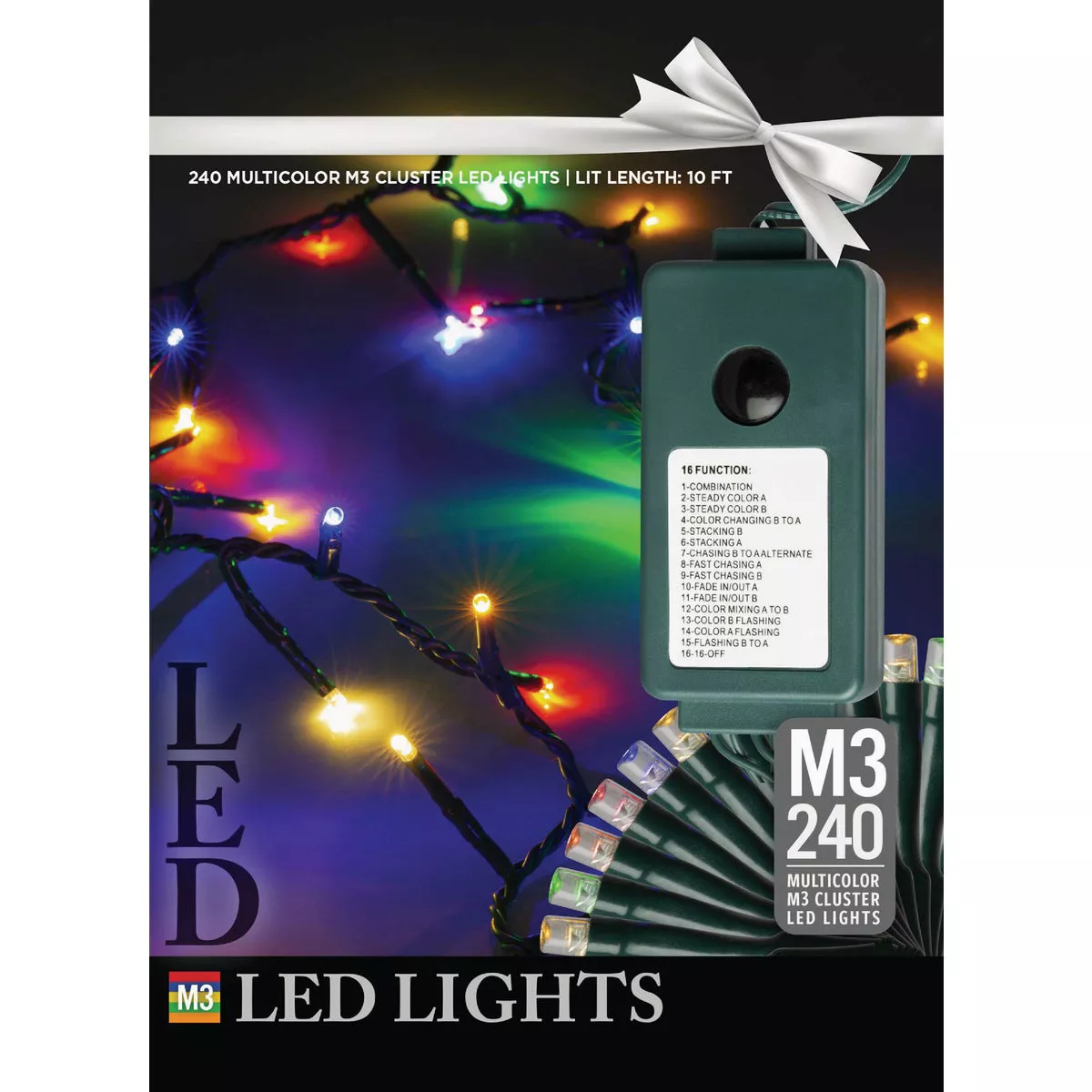 J Hofert Multi 240-Bulb M3 LED Cluster String Light Set | Do it Best