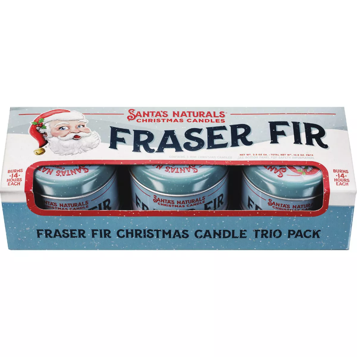 Santa's Naturals 3.5 Oz. Fraser Fir Candle Trio (3-Pack)