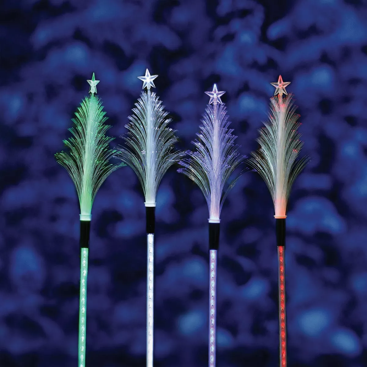 Alpine 40 In. LED Solar Fiber Optic Tree Holiday Garden Stake - photo 3
