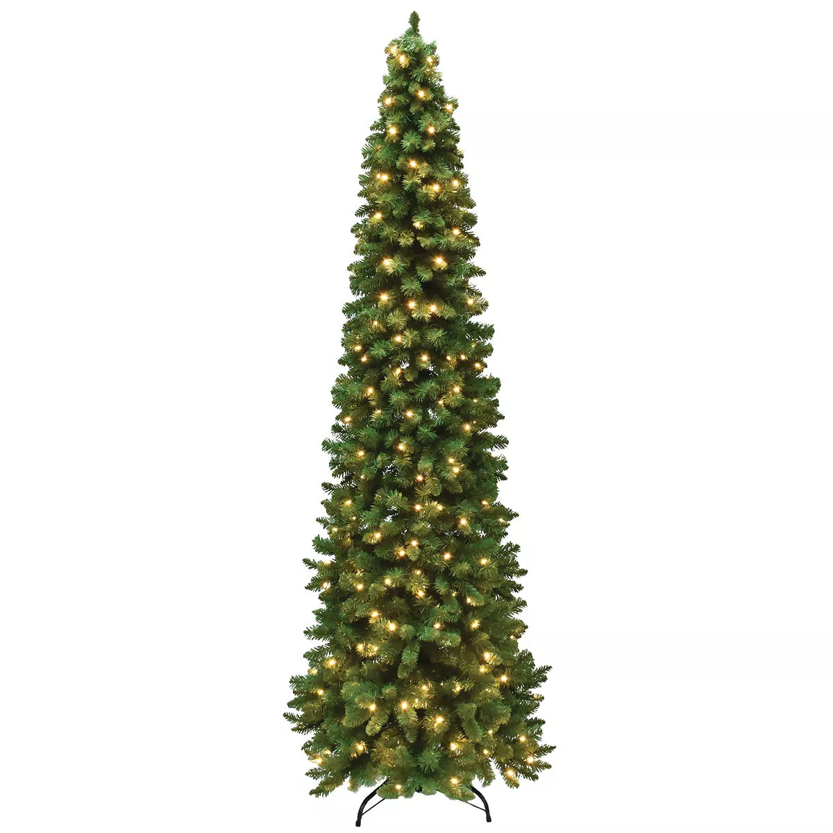 Concorde 7 Ft. Fir 255-Bulb Warm White LED Hinged Prelit Artificial Christmas Tree
