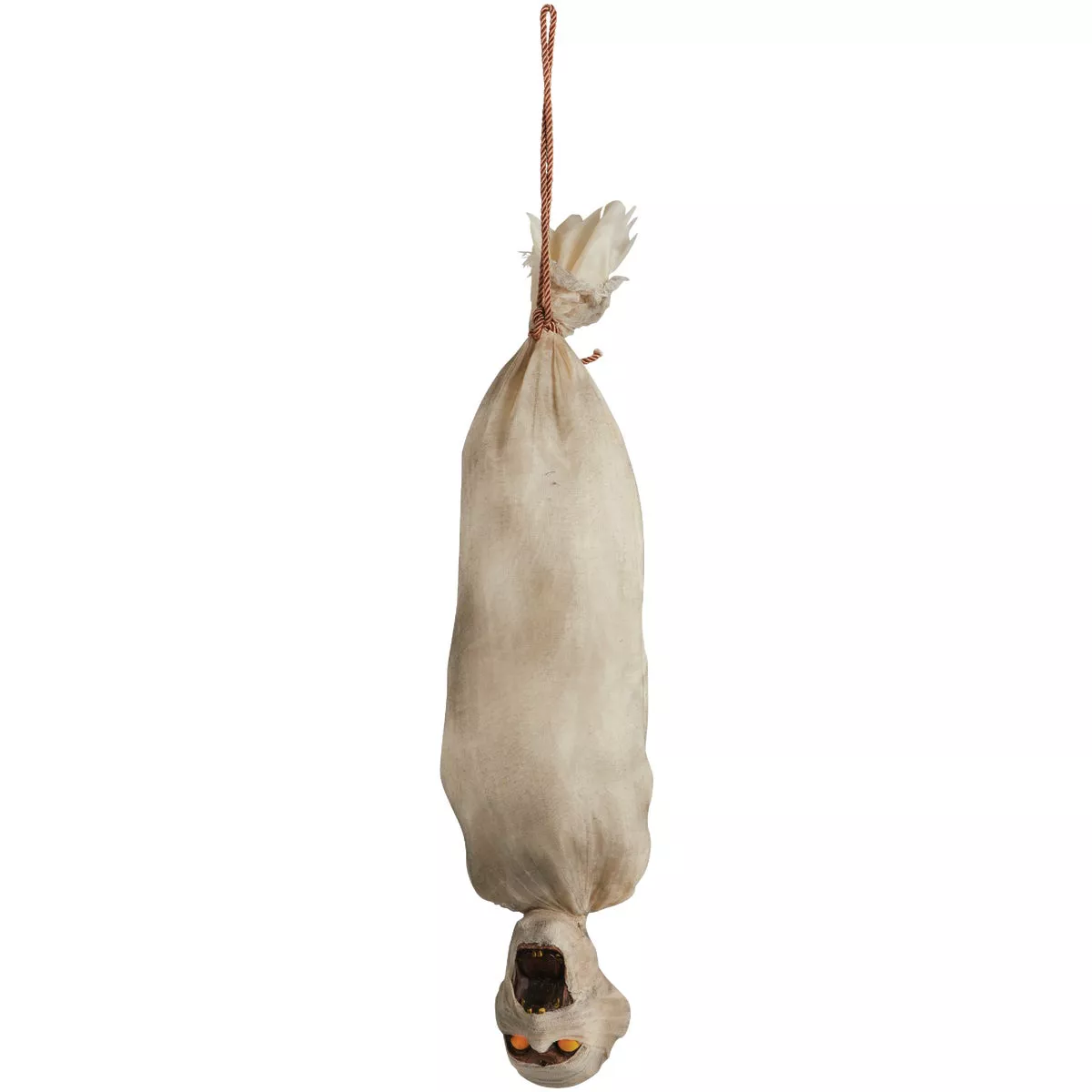 55 In. Hanging & Shaking Wrapped Victim Halloween Decoration