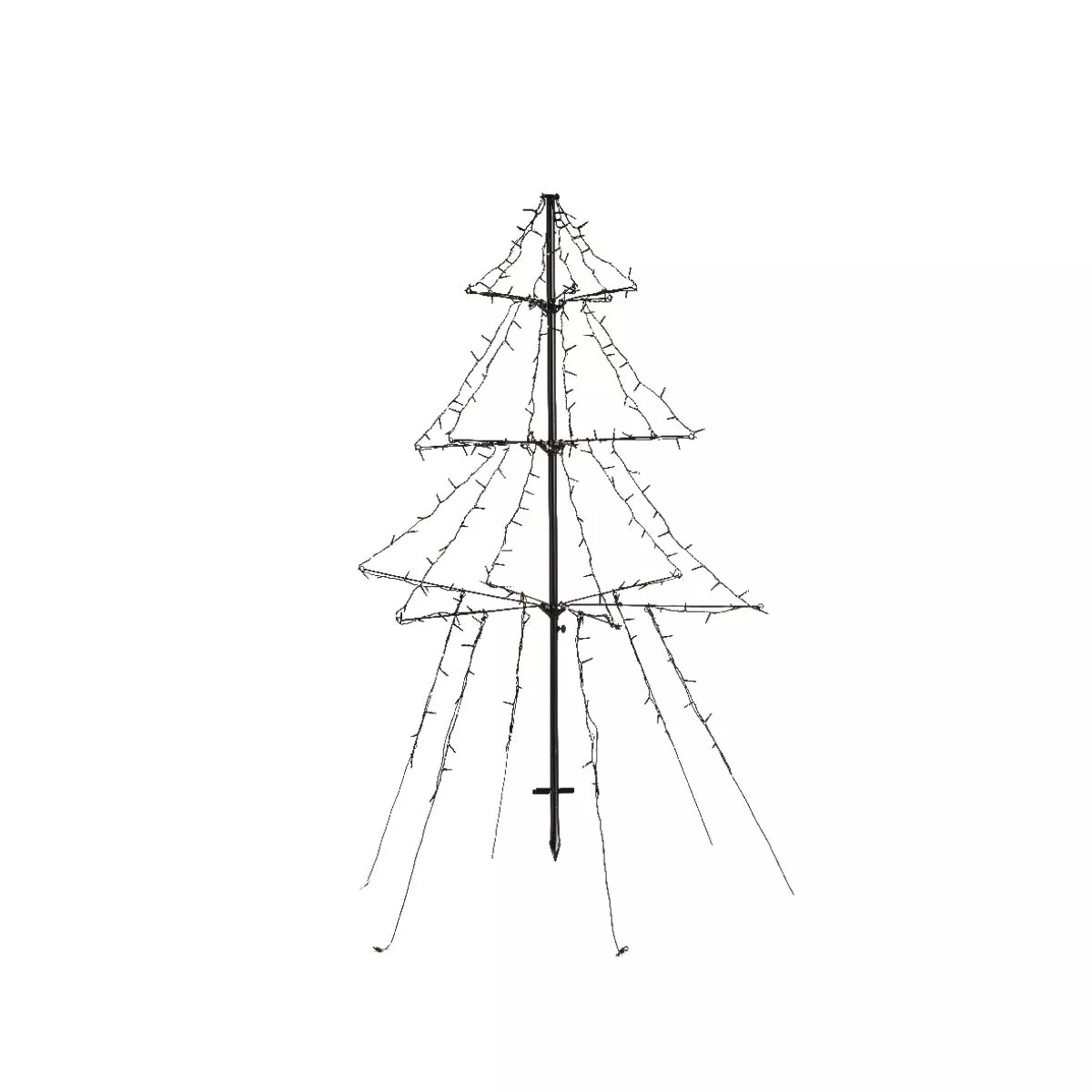 Lumineo 4.4 Ft. LED Warm White Lighted Christmas Tree