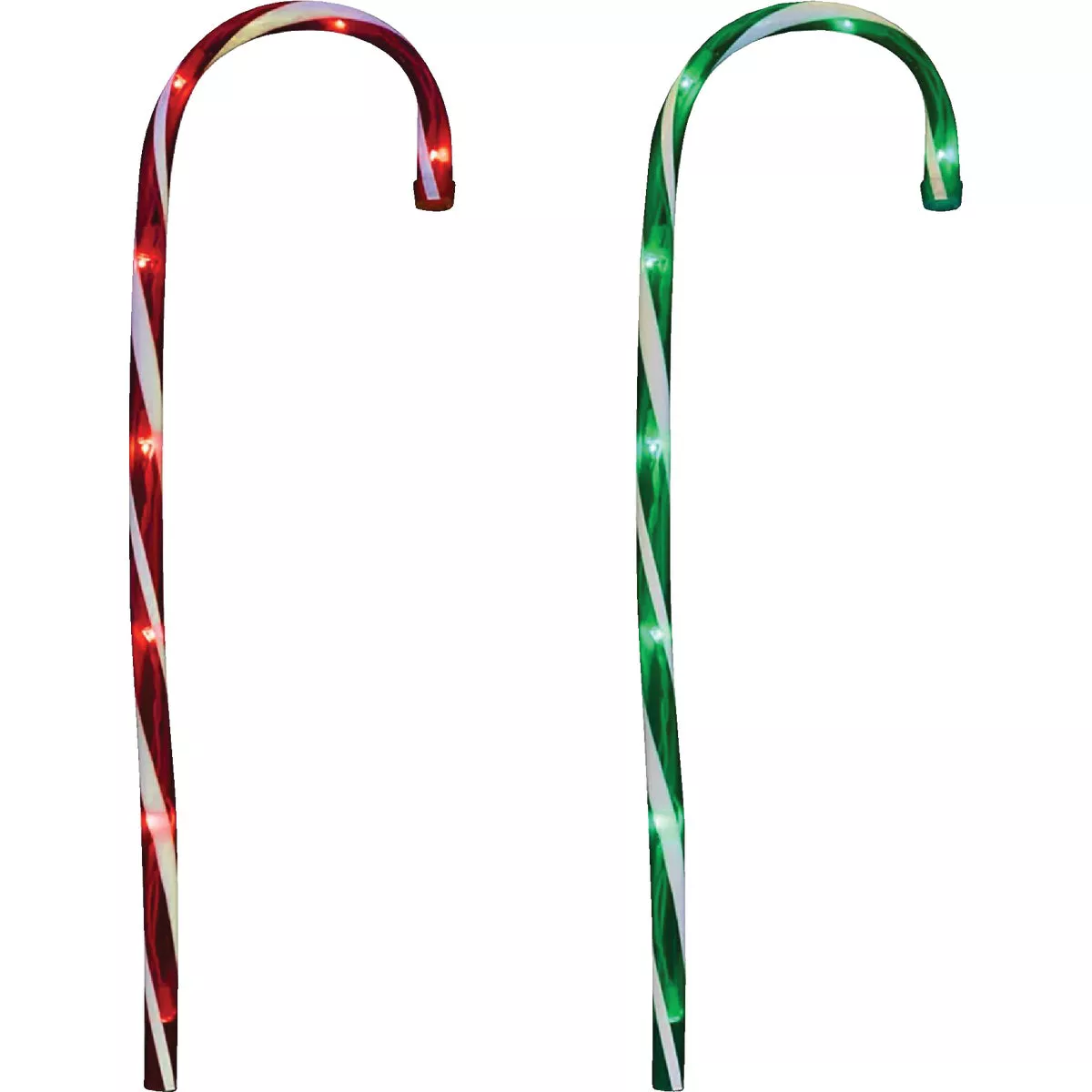 J Hofert 28 In. Incandescent Candy Cane Pathway Marker Light