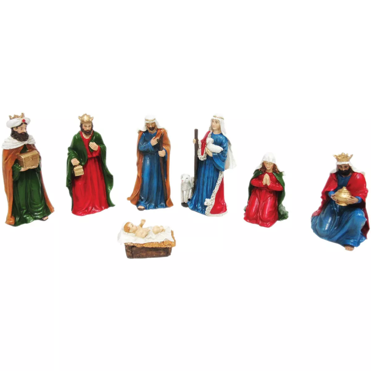 Polyresin Nativity Set (7-Piece)