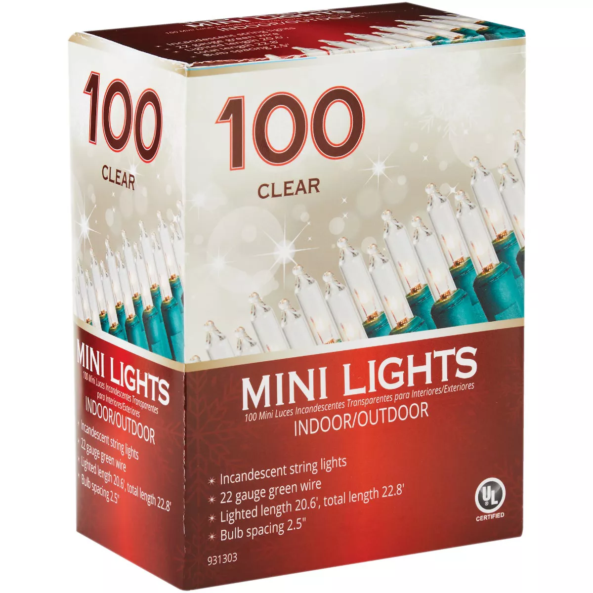 Clear 100-Bulb Mini Incandescent Light Set - photo 2