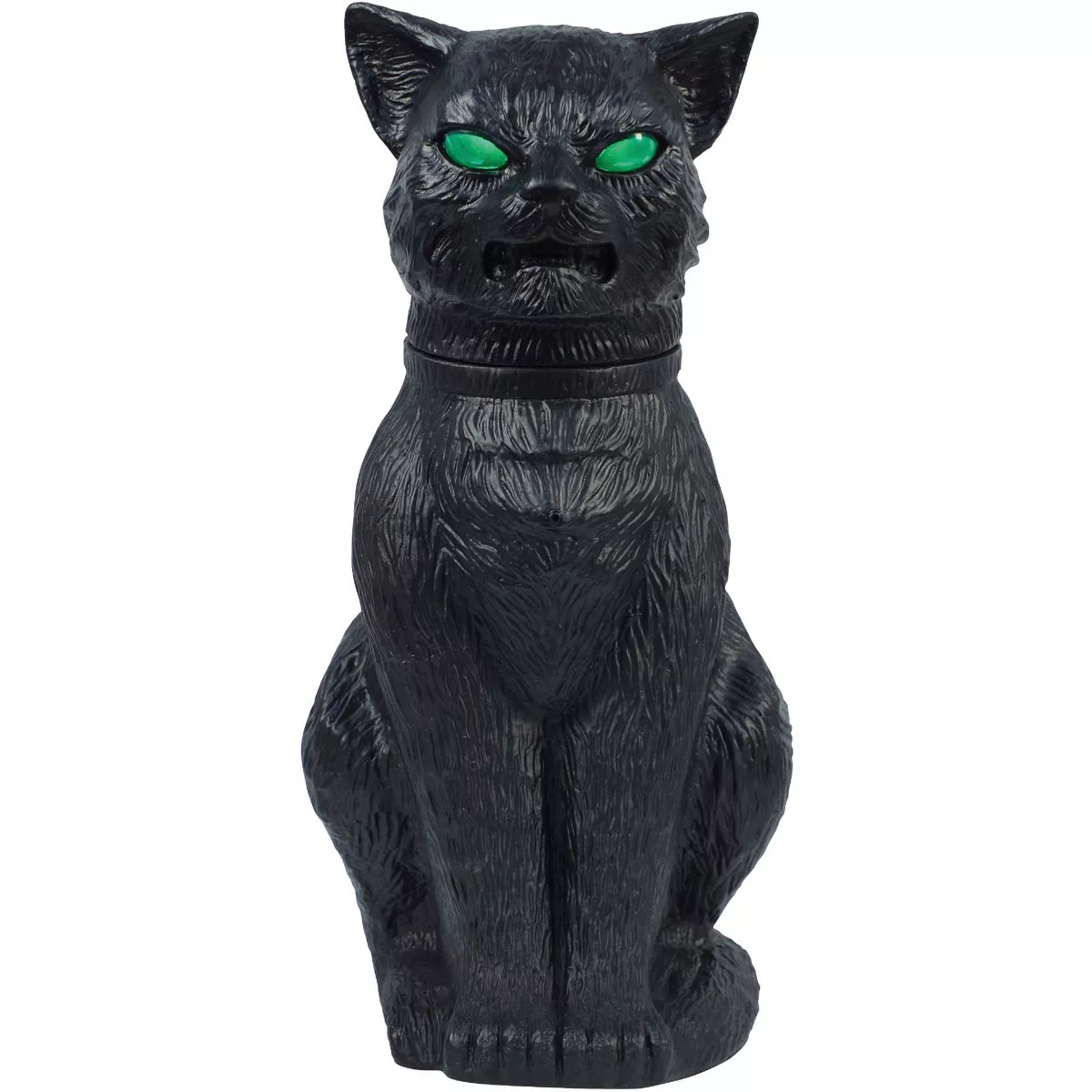 16 In. LED Head-Turning Lighted Cemetery Cat Halloween Decoration - photo 2