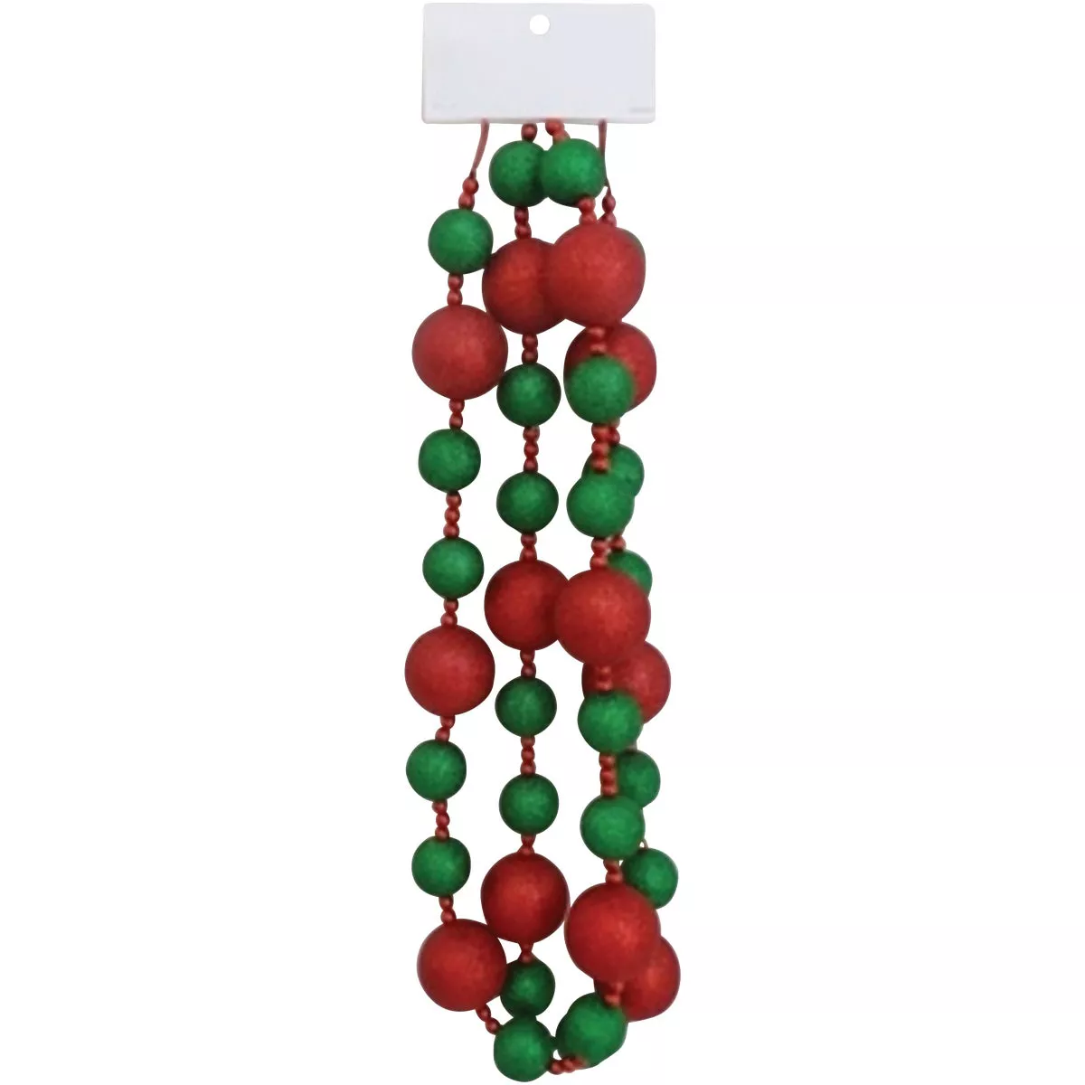 Youngcraft 6 Ft. Green & Red Glitter Ball Garland