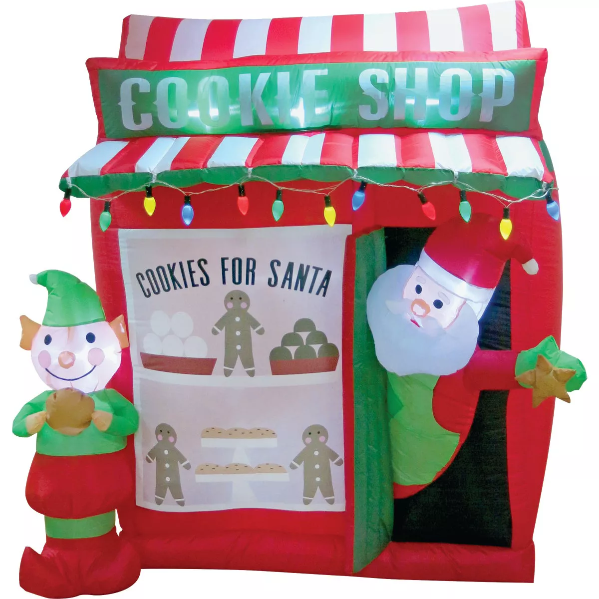 Southern Joy 6 Ft. Santa Cookie Shop Airblown Inflatable