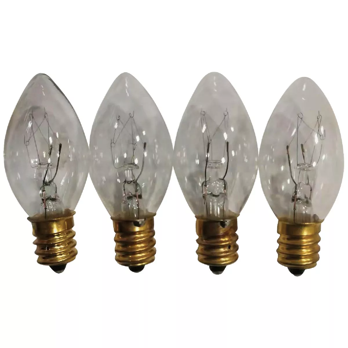 C7 Clear 120V Replacement Light Bulb (4-Pack)
