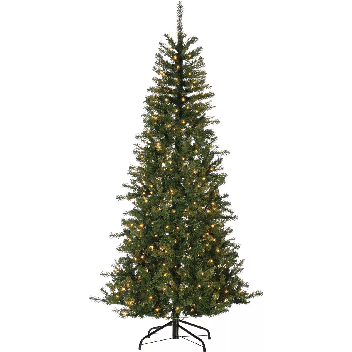 Gerson 7 Ft. Noble Fir 500-Bulb Warm White LED Prelit Artificial Christmas Tree
