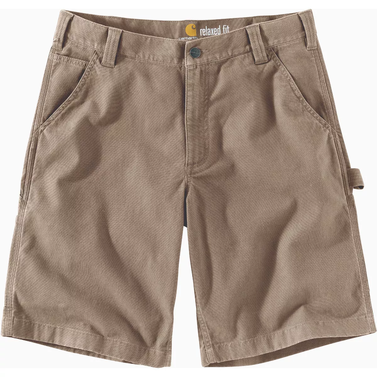 Carhartt Rugged Flex Men's 36 Tan Canvas Utility Work Shorts, Relaxed Fit