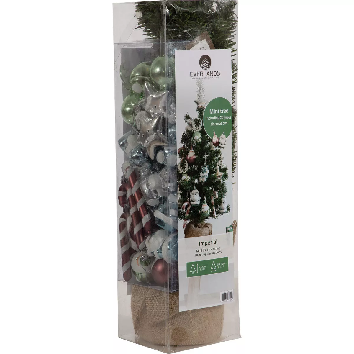 Everlands Imperial 2 Ft. Mini Christmas Tree with Multi Colored ...