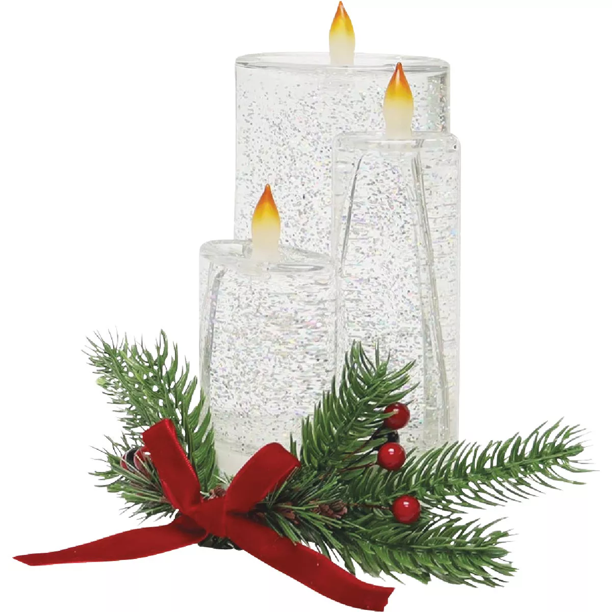 Life Home Products 3-in-1 Glitter Water LED Candle