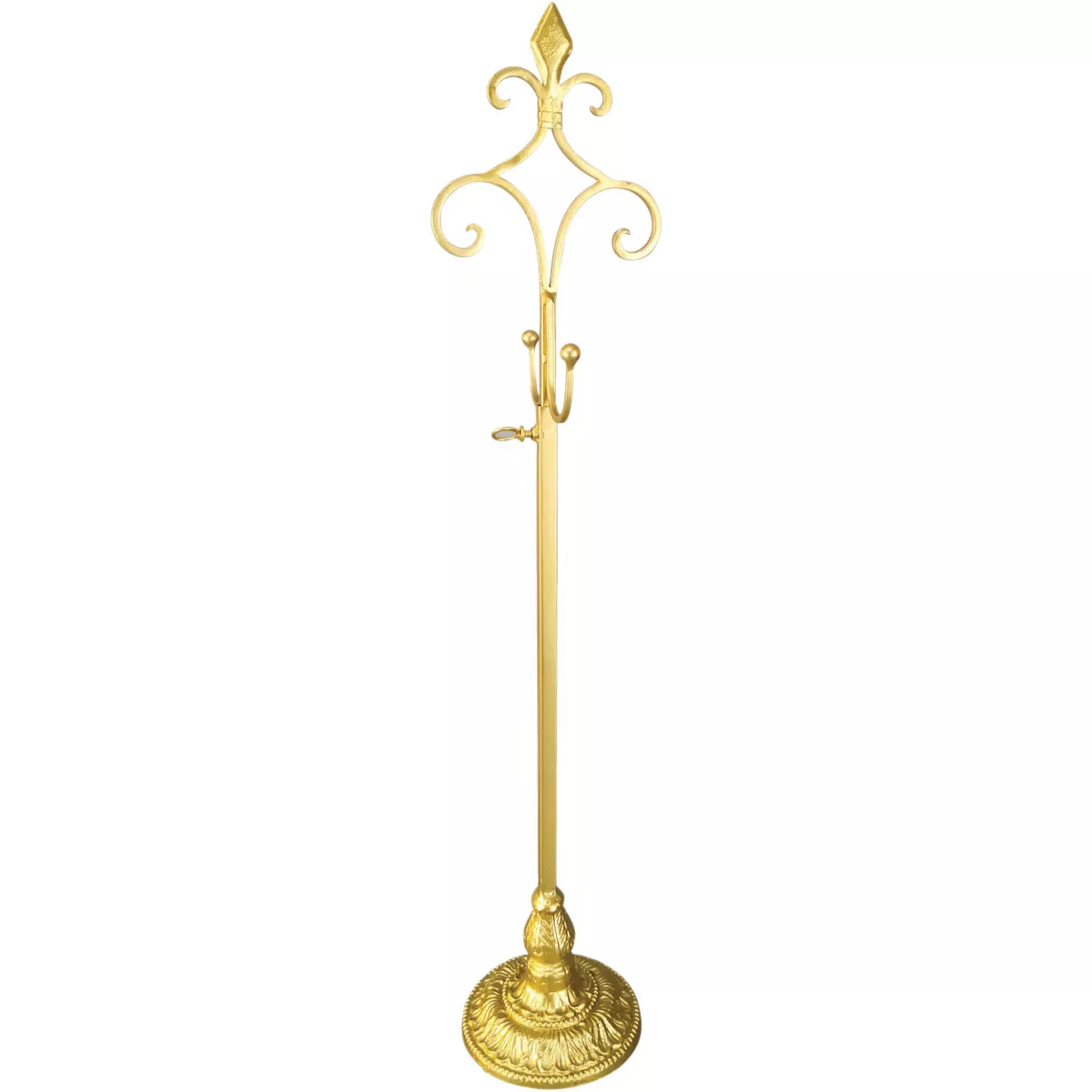 28 In. Telescoping Metal Gold Wreath Hanger