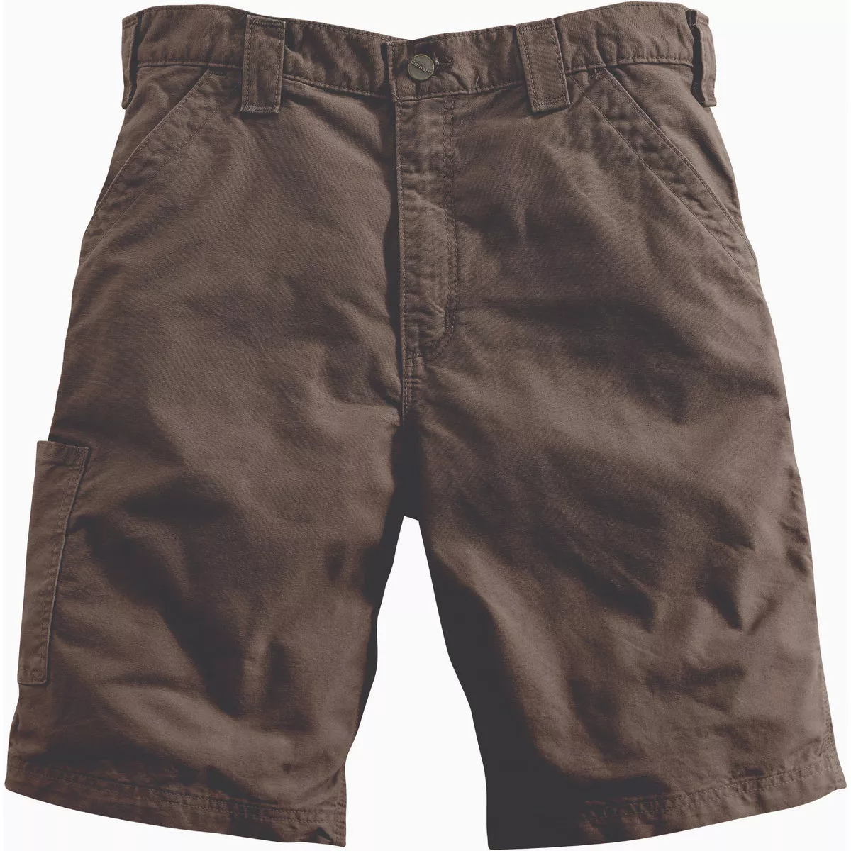 Carhartt Men's 40 Light Brown Canvas Utility Work Shorts, Loose Fit