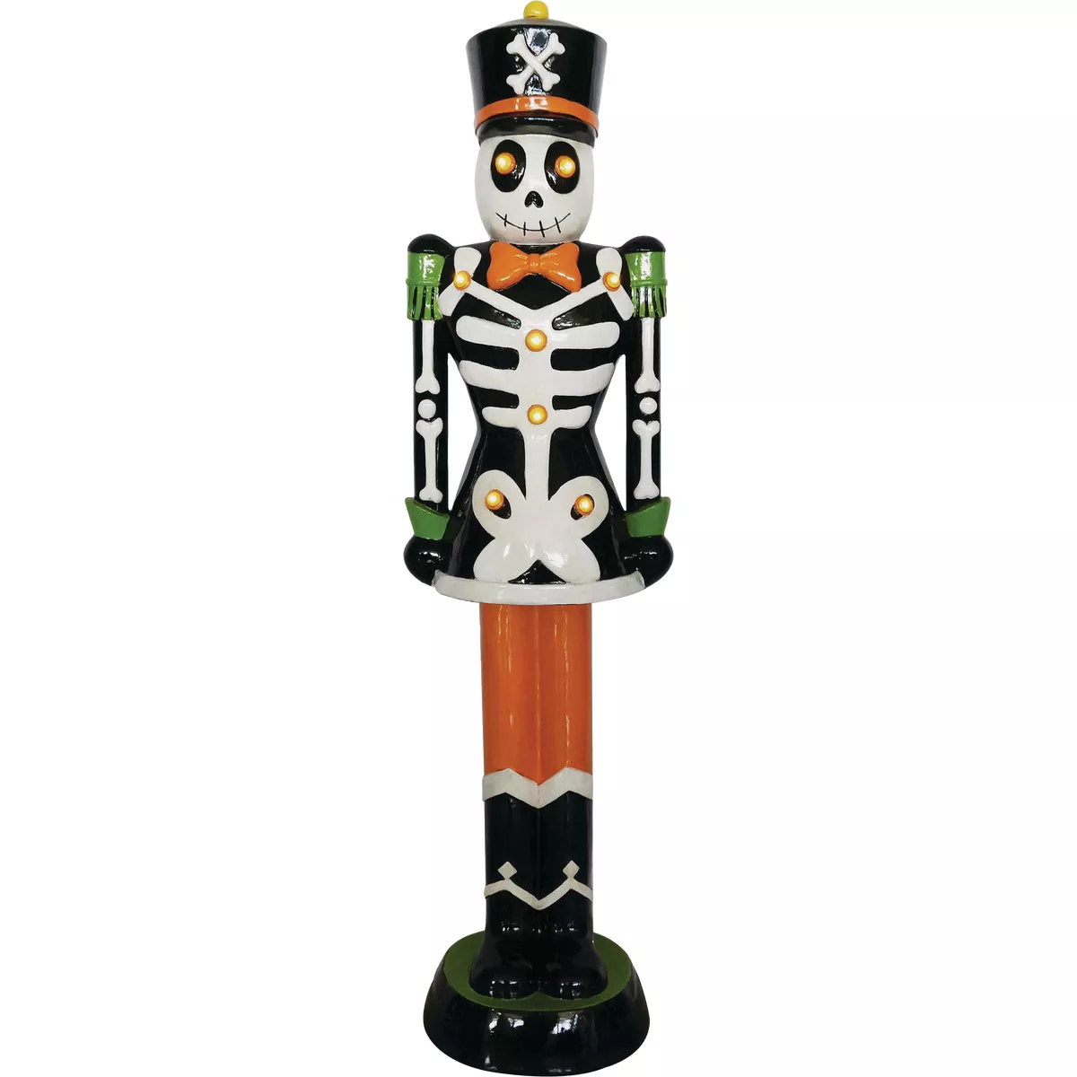 36 In. H. LED Lighted Resin Skeleton Halloween Nutcracker
