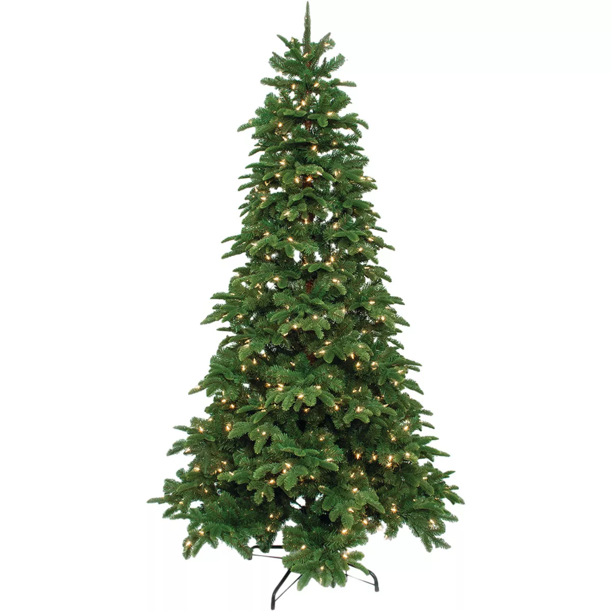 Highland Manor 7.5 Ft. Spruce 500-Bulb Warm White LED Quick Connect Prelit Artificial Christmas Tree