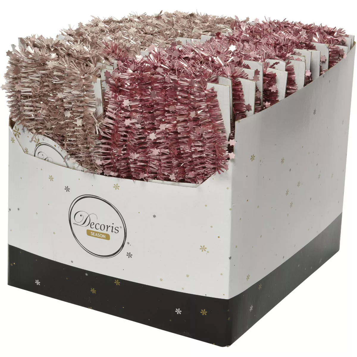 Decoris 12 Ft. Velvet Pink & Blush Pink Tinsel Garland - photo 2