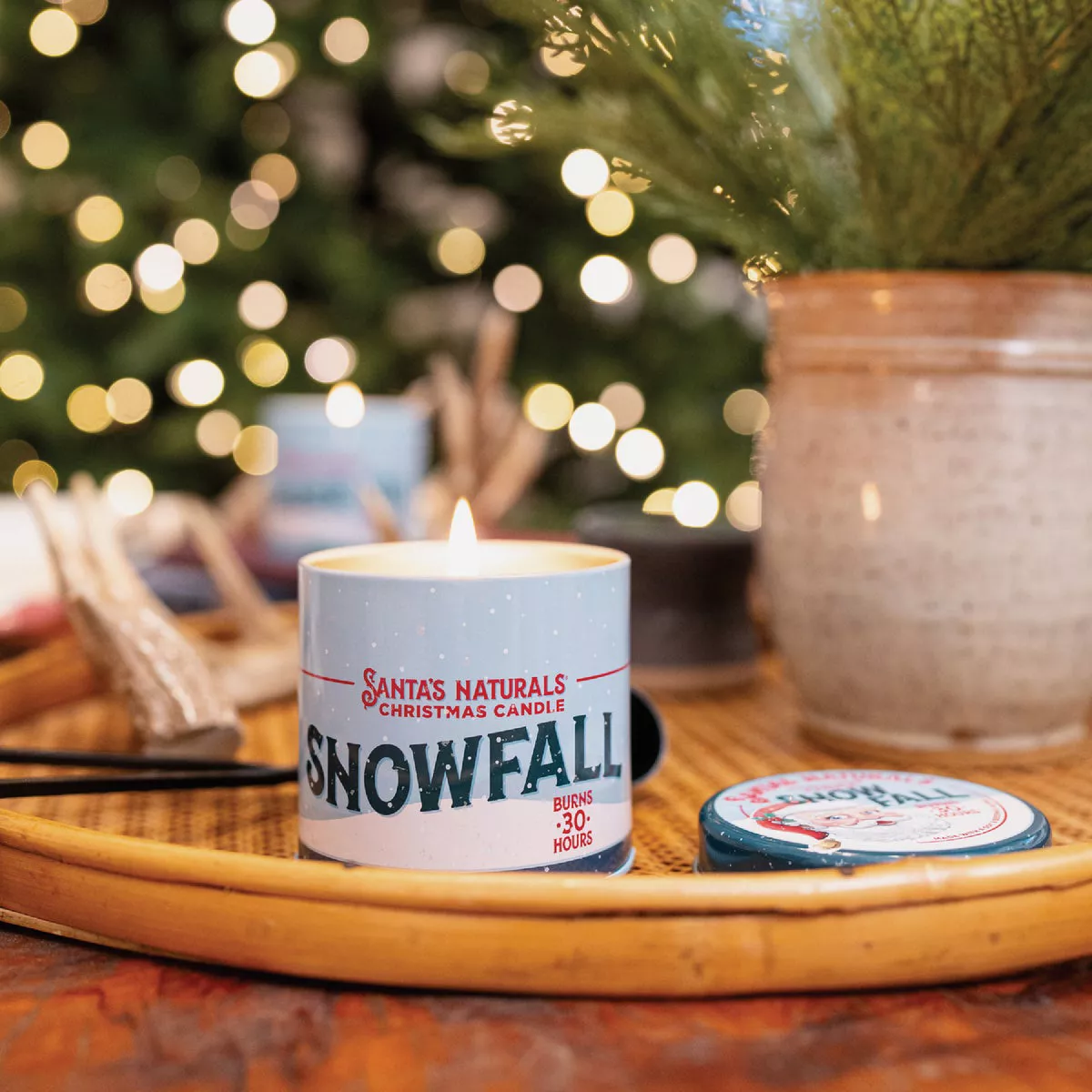 Santa's Naturals 9 Oz. Snowfall Candle - photo 2