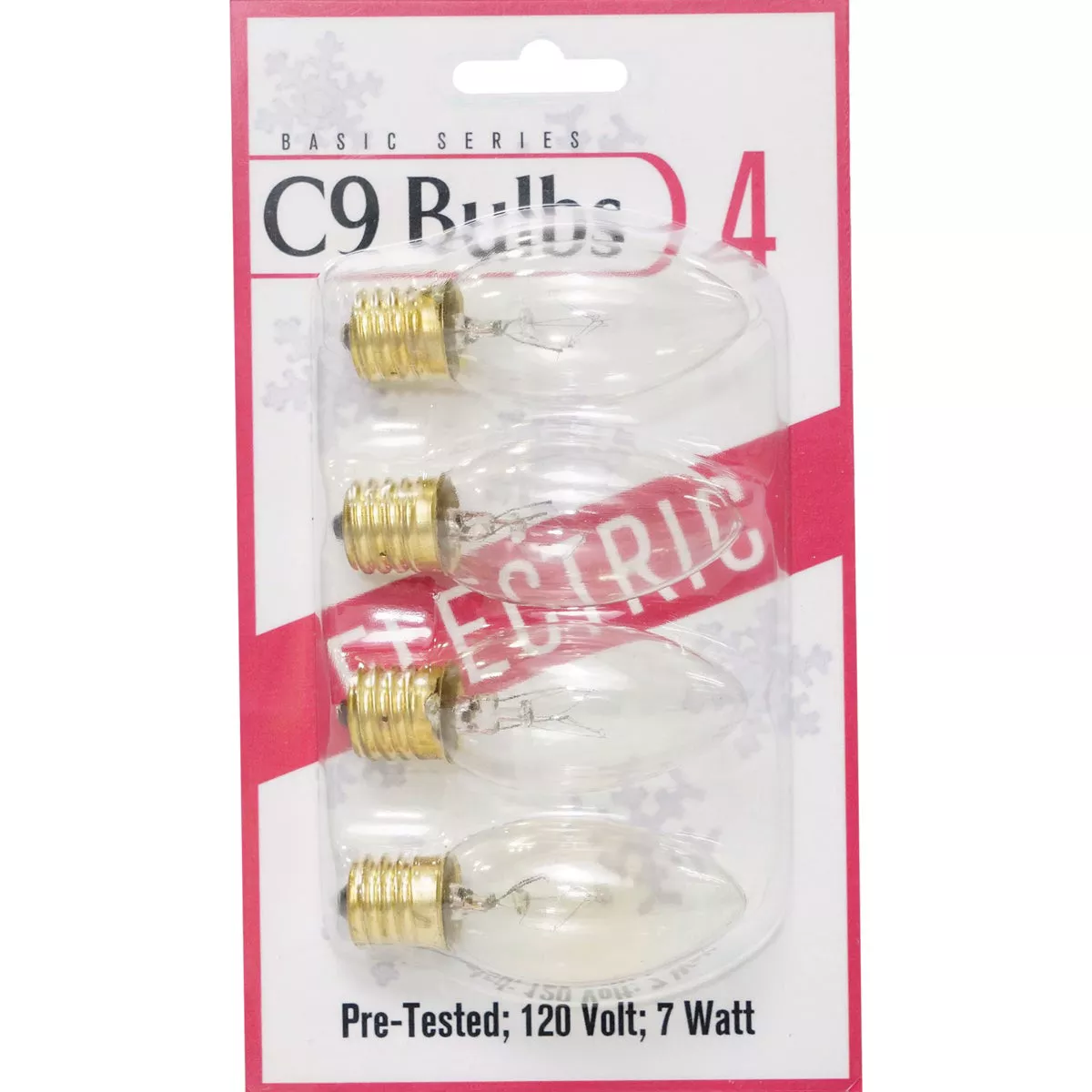 C9 Clear 120V Replacement Light Bulb (4-Pack) - photo 2