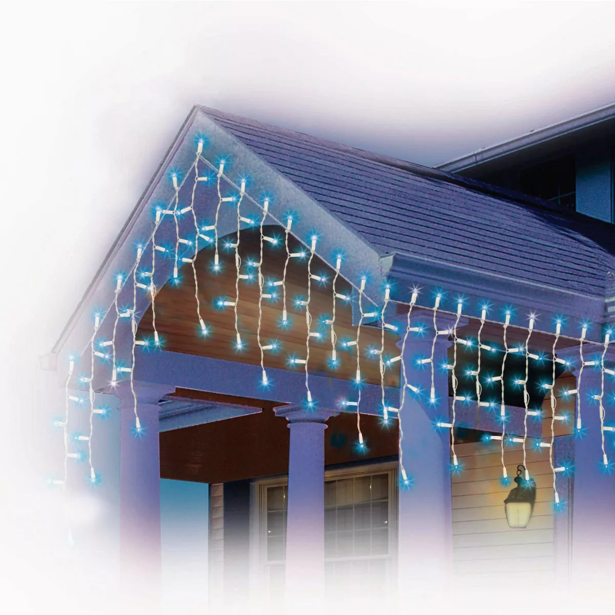 Blue 450-Bulb 5mm Concave LED Icicle Light Set - photo 2