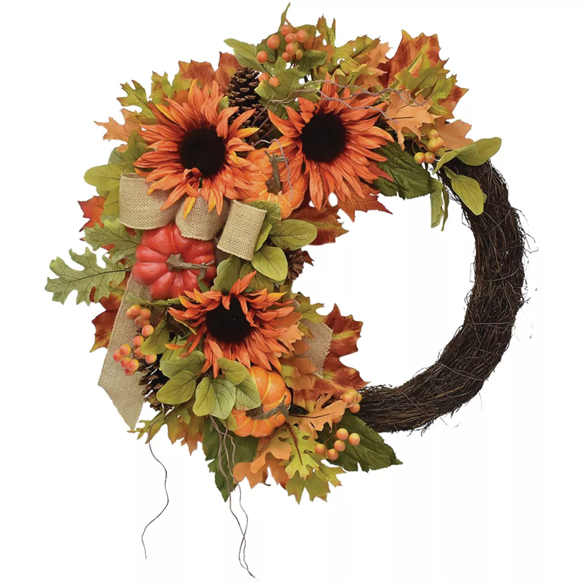 Aubrey 24 In. Artificial Harvest Wreath