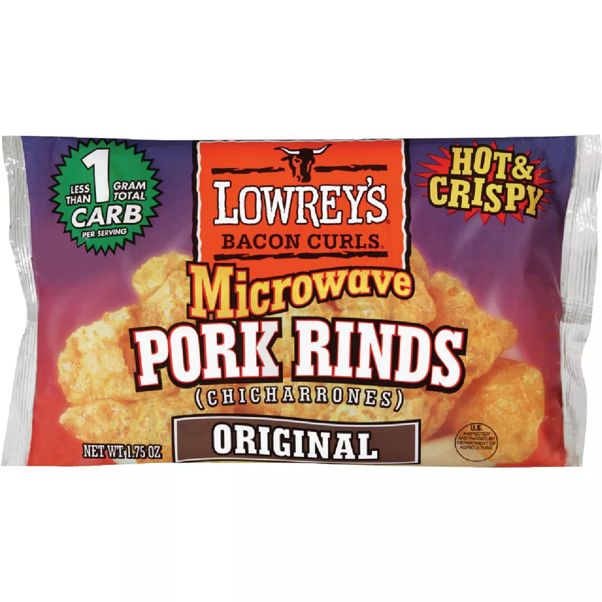 Lowrey's Bacon Curls 1.75 Oz. Original Pork Rinds