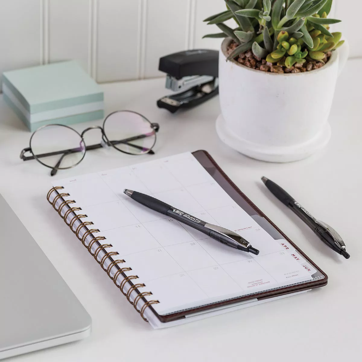 Bic Atlantis Medium Point Black Ball Point Pen (2-Pack) - photo 3