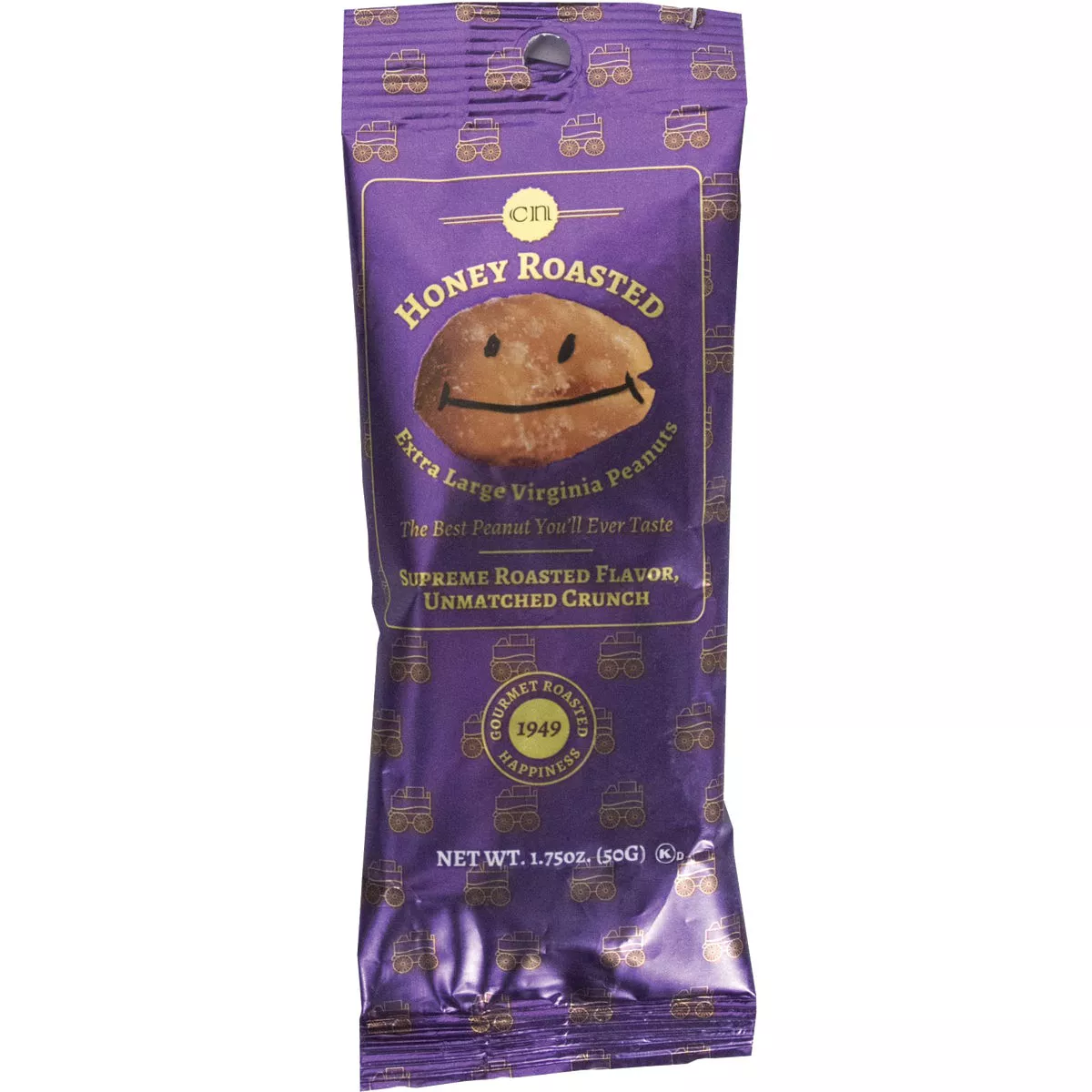 Mr. Smiley 1.75 Oz. Gourmet Honey Roasted Peanuts