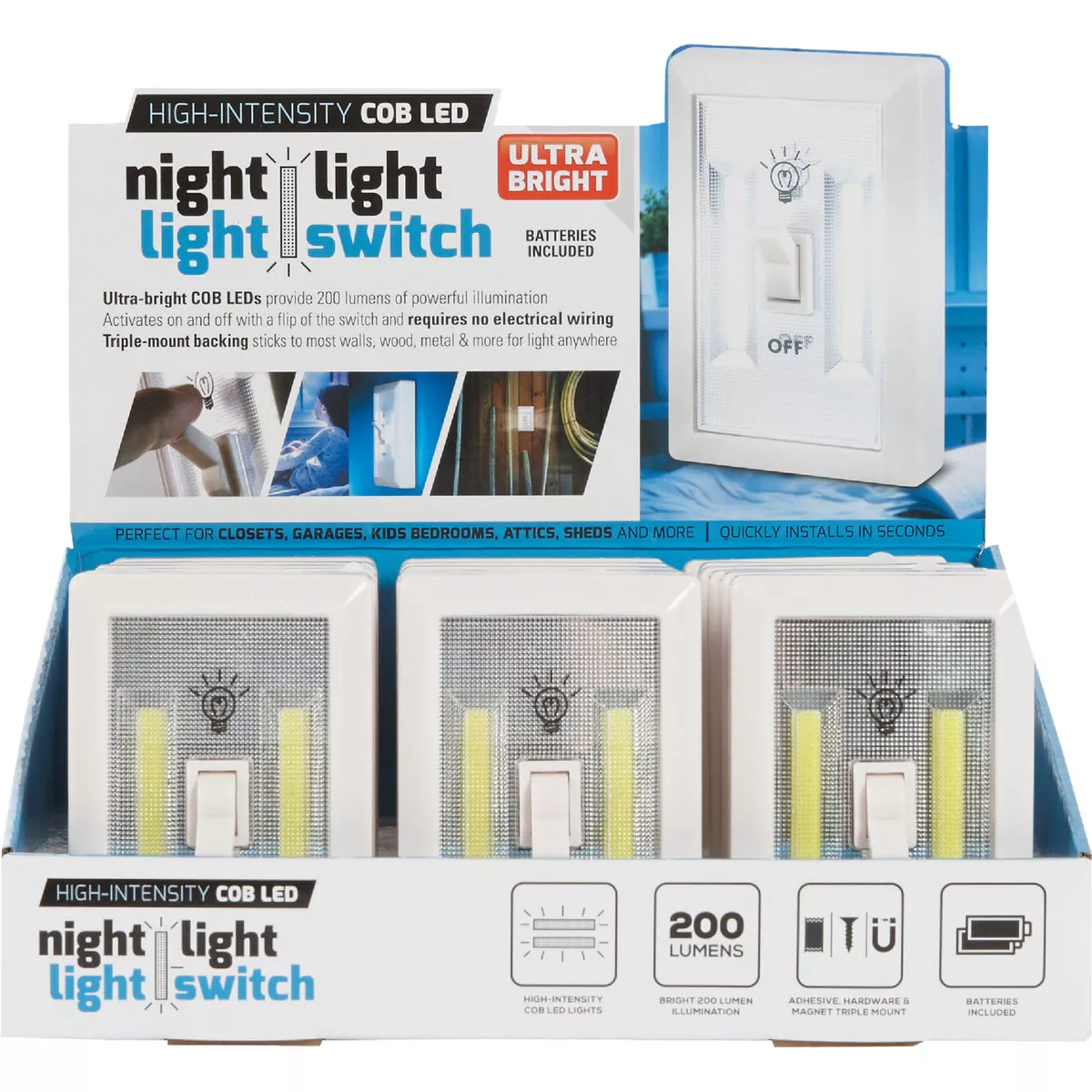 Diamond Visions 200 Lm. COB LED Night Light Switch - photo 2
