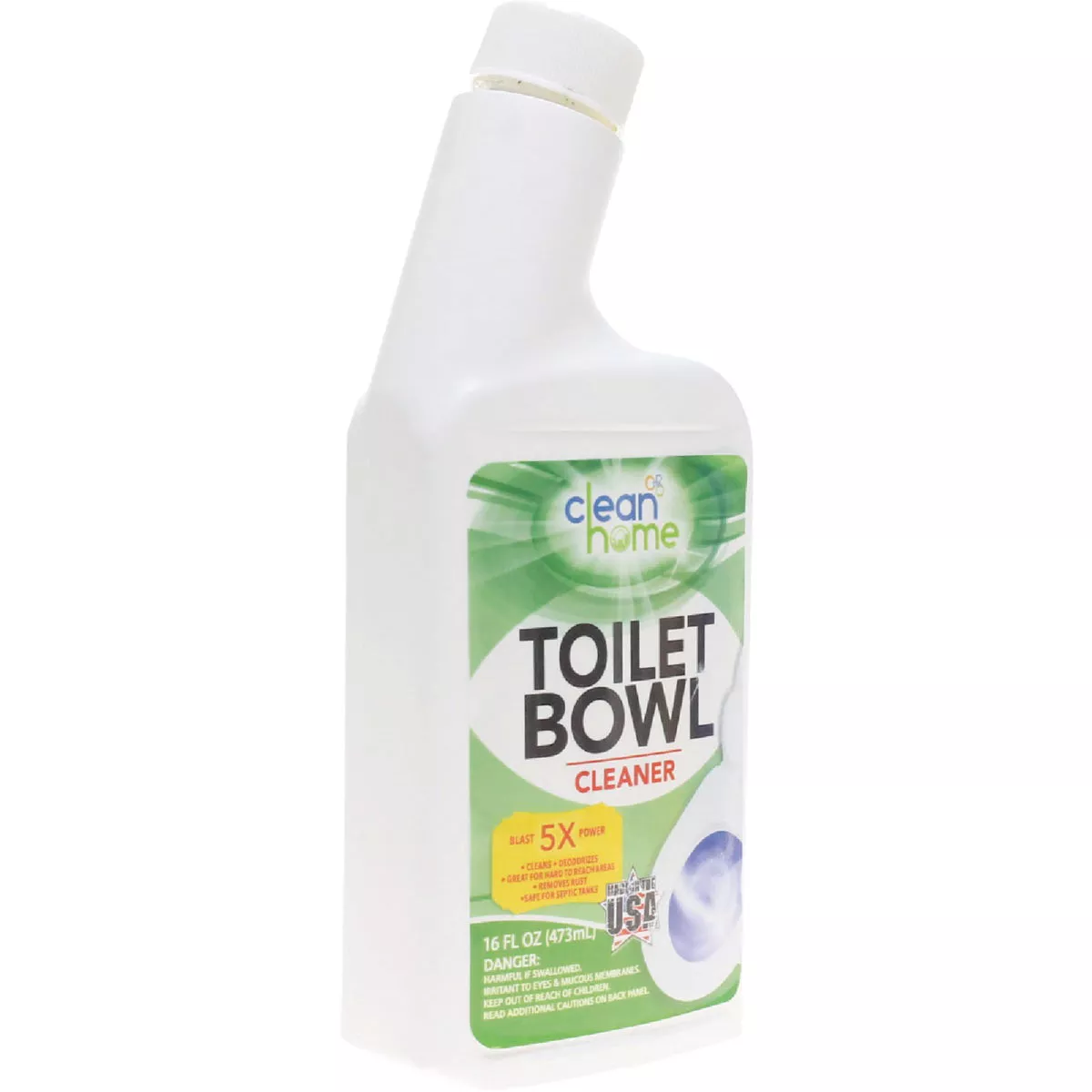 Clean Home 16 oz Liquid Chlorine Toilet Bowl Cleaner - photo 2
