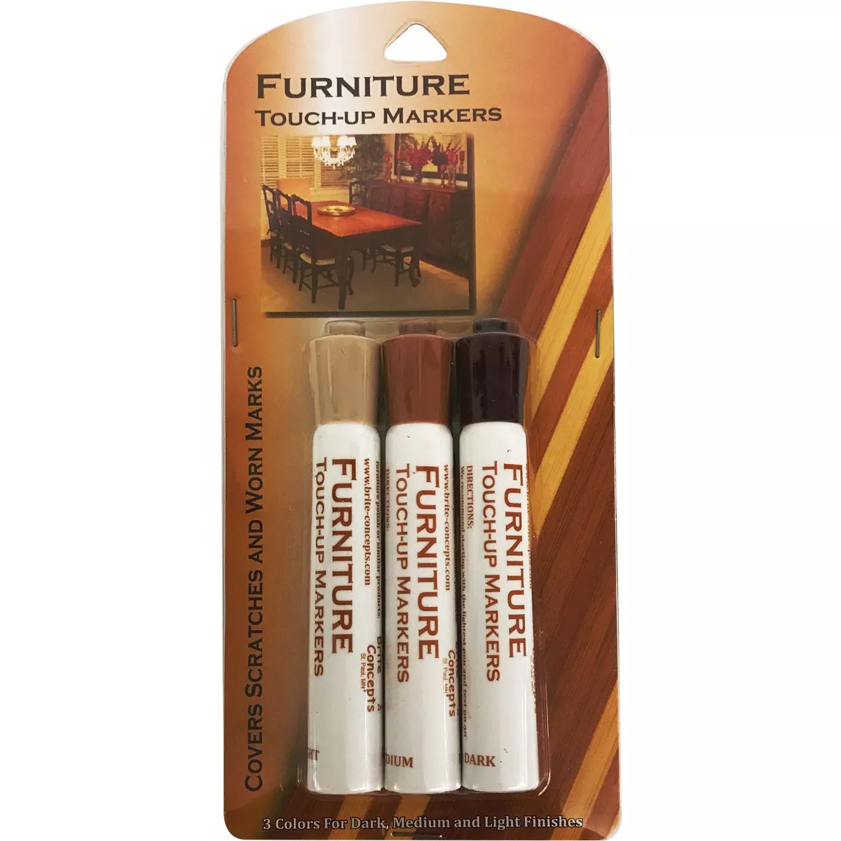 Jacent Furniture Touch-Up Pen Markers (3-Pack)