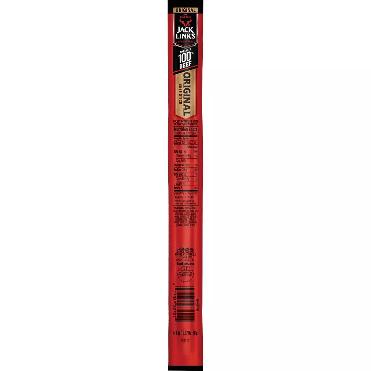 Jack Link's Original 0.92 Oz. Beef Stick Jerky