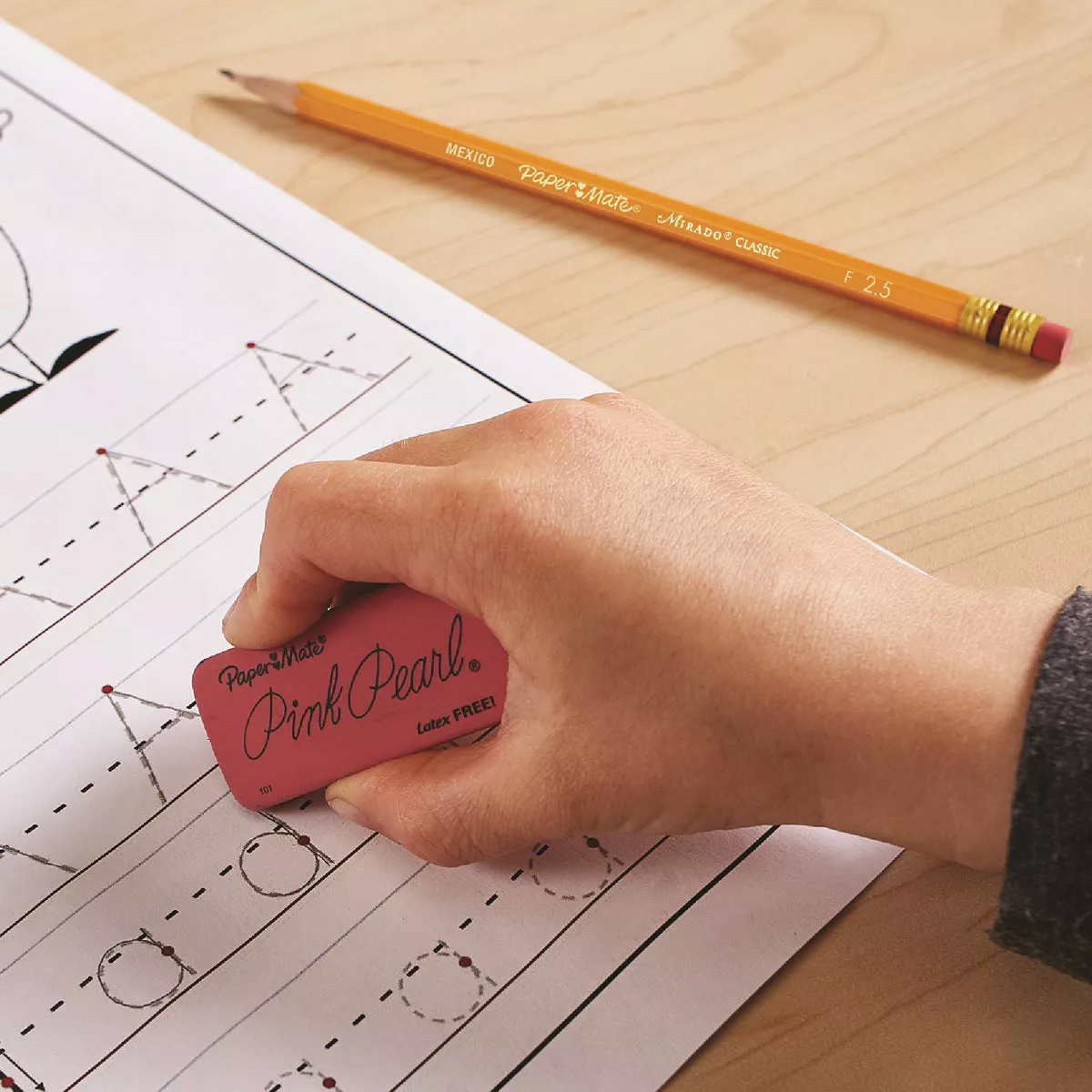 Paper Mate Pink Pearl Block Pencil Eraser - photo 4