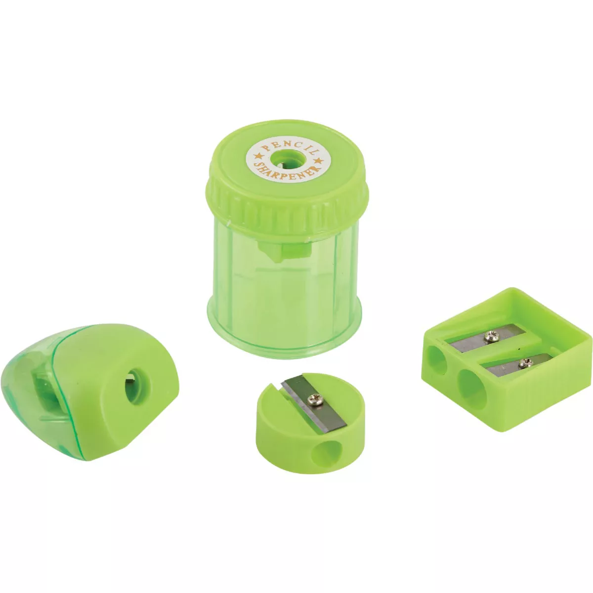 Smart Savers Manual Pencil Sharpener Set (4-Piece) - photo 3