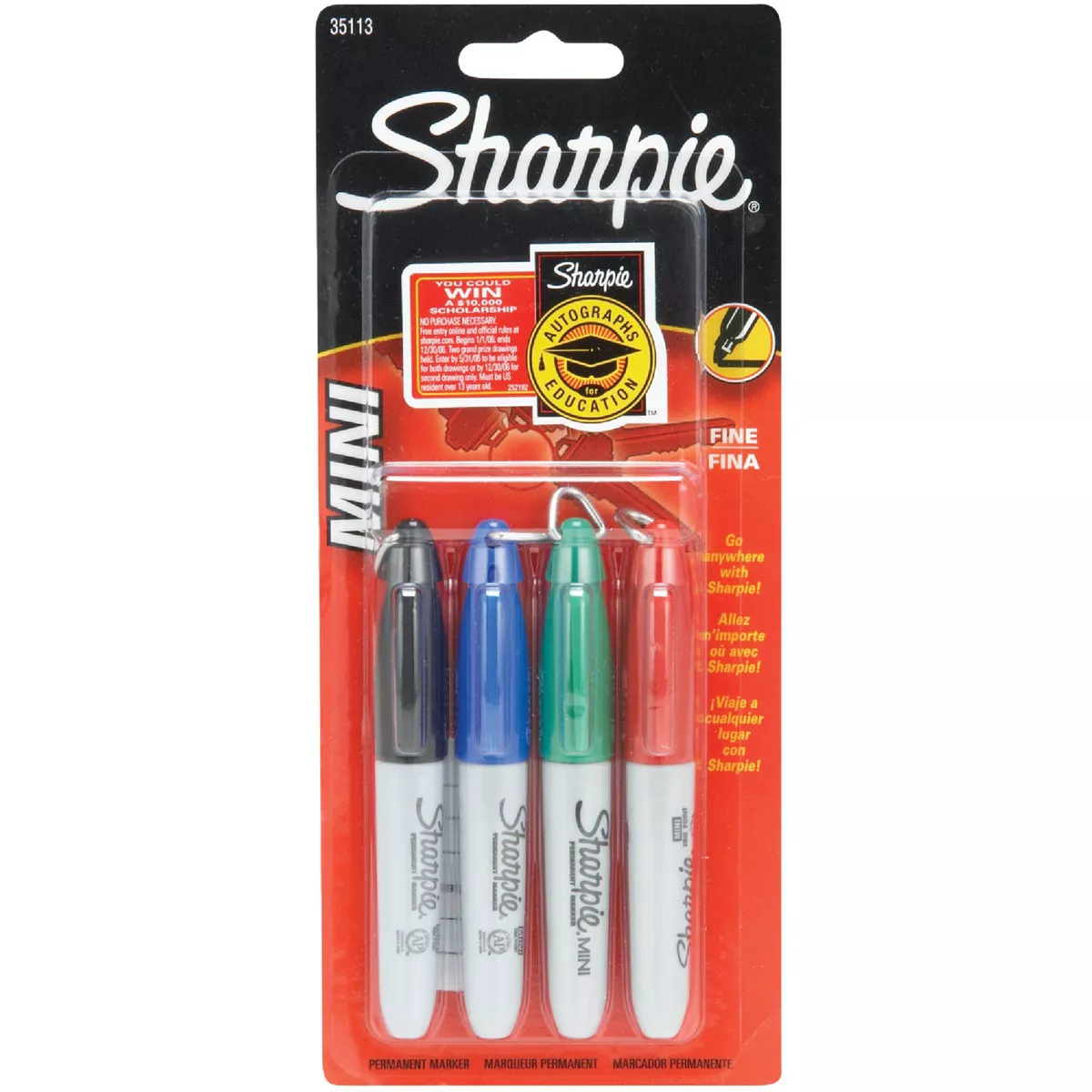 Sharpie Assorted Color Fine Tip Permanent Marker (4-Pack) - photo 2
